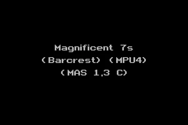 Magnificent 7s (Barcrest) (MPU4) (MAS 1.3 C)