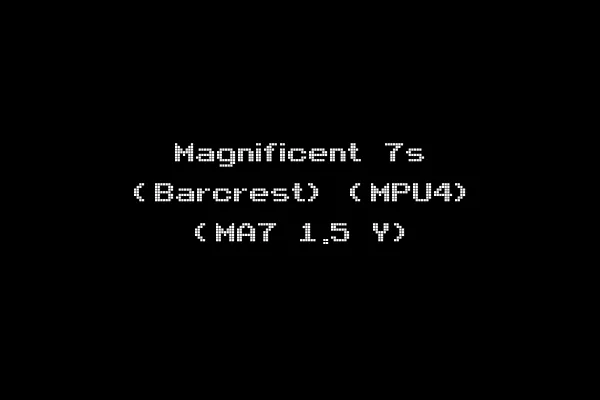 Magnificent 7s (Barcrest) (MPU4) (MA7 1.5 Y)