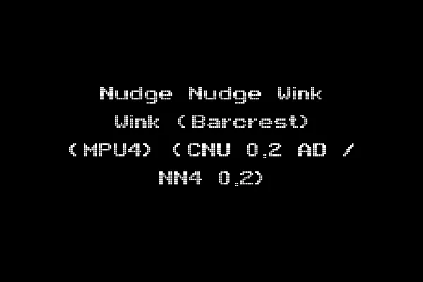Nudge Nudge Wink Wink (Barcrest) (MPU4) (CNU 0.2 AD / NN4 0.2)