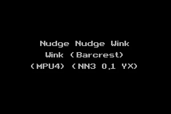 Nudge Nudge Wink Wink (Barcrest) (MPU4) (NN3 0.1 YX)