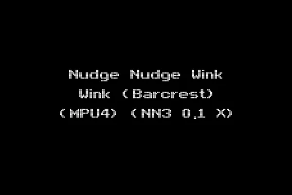 Nudge Nudge Wink Wink (Barcrest) (MPU4) (NN3 0.1 X)