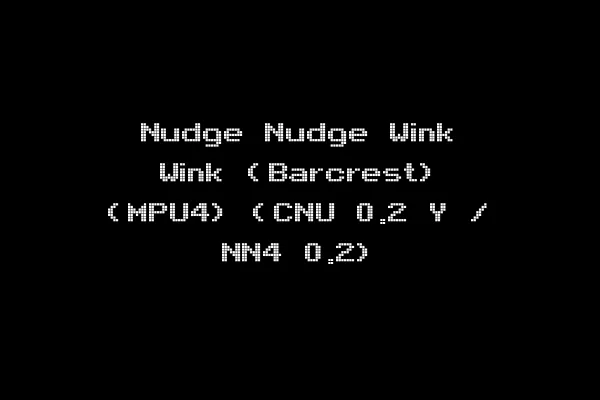 Nudge Nudge Wink Wink (Barcrest) (MPU4) (CNU 0.2 Y / NN4 0.2)