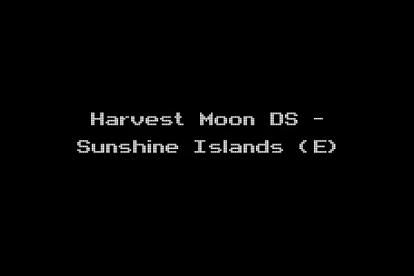 Harvest Moon DS - Sunshine Islands (E)