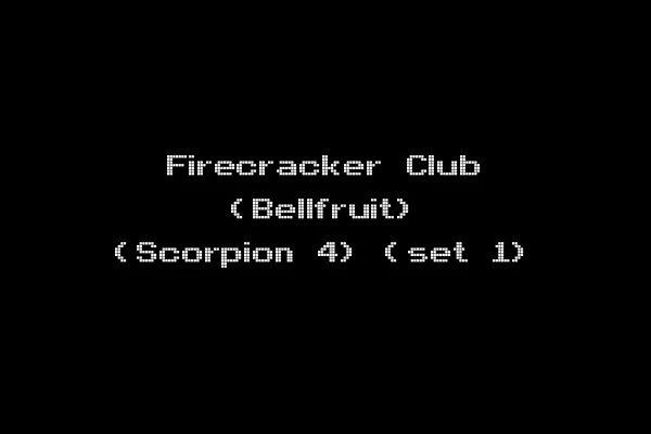 Firecracker Club (Bellfruit) (Scorpion 4) (set 1)