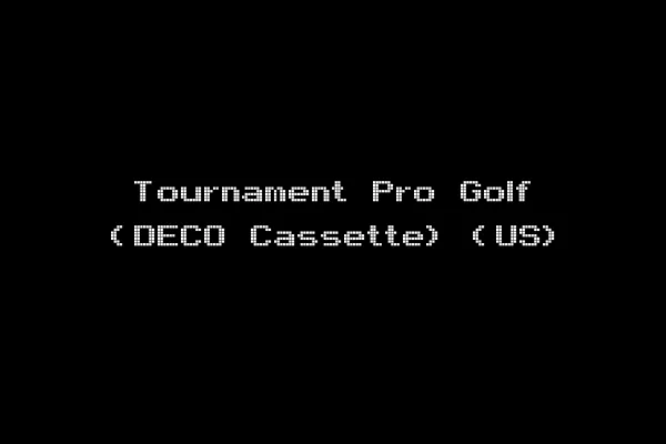 Tournament Pro Golf (DECO Cassette) (US)