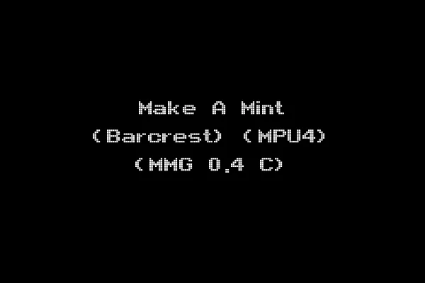 Make A Mint (Barcrest) (MPU4) (MMG 0.4 C)