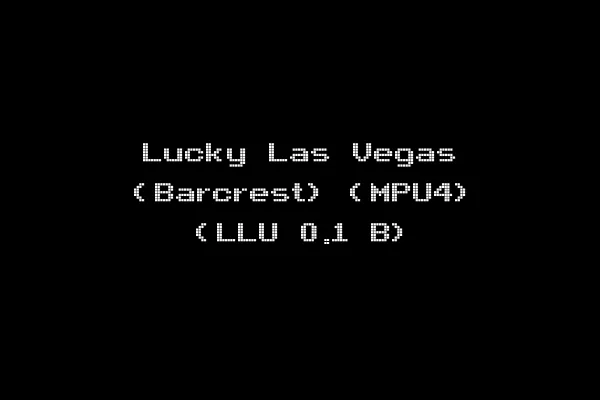 Lucky Las Vegas (Barcrest) (MPU4) (LLU 0.1 B)