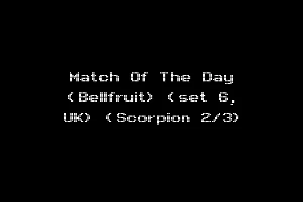 Match Of The Day (Bellfruit) (set 6, UK) (Scorpion 2/3)