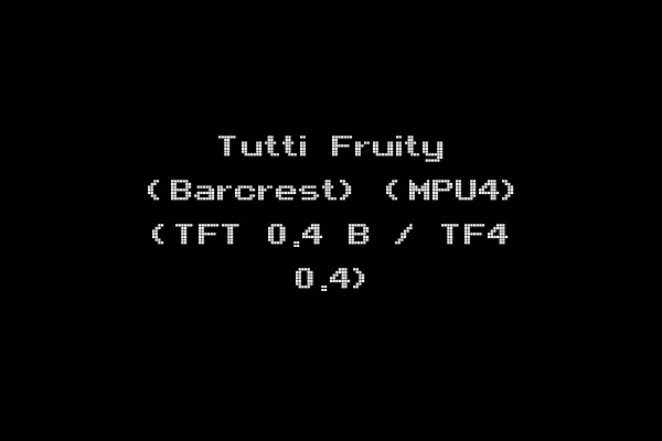 Tutti Fruity (Barcrest) (MPU4) (TFT 0.4 B / TF4 0.4)