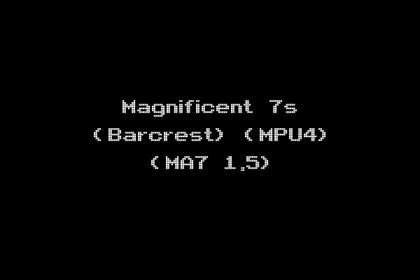 Magnificent 7s (Barcrest) (MPU4) (MA7 1.5)