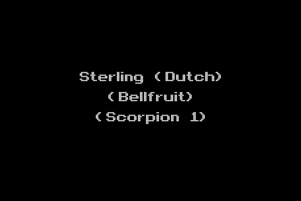 Sterling (Dutch) (Bellfruit) (Scorpion 1)