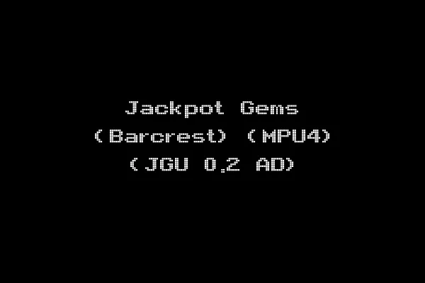 Jackpot Gems (Barcrest) (MPU4) (JGU 0.2 AD)