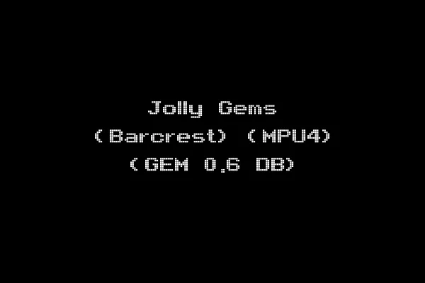 Jolly Gems (Barcrest) (MPU4) (GEM 0.6 DB)