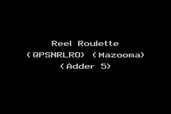 Reel Roulette (QPSNRLRO) (Mazooma) (Adder 5)
