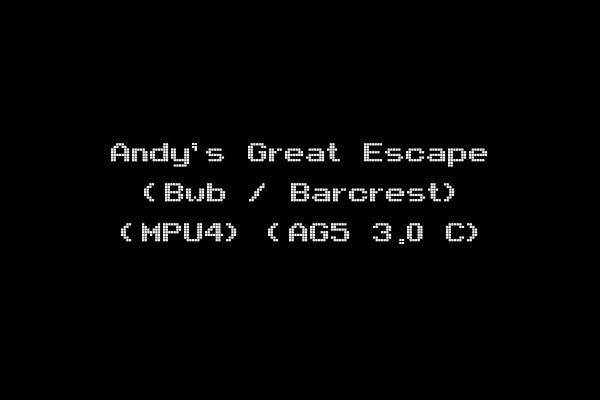 Andy's Great Escape (Bwb / Barcrest) (MPU4) (AG5 3.0 C)