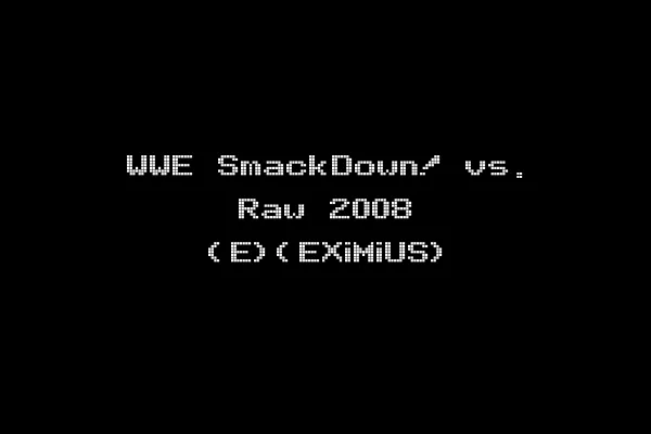WWE SmackDown! vs. Raw 2008 (E)(EXiMiUS)