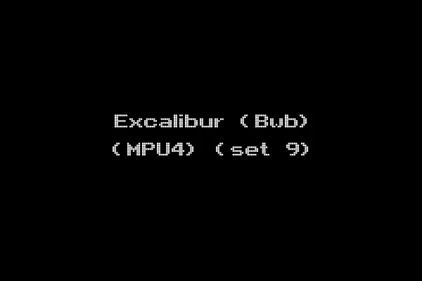 Excalibur (Bwb) (MPU4) (set 9)