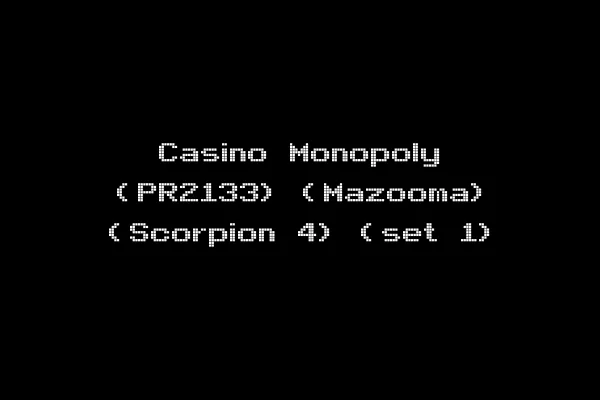 Casino Monopoly (PR2133) (Mazooma) (Scorpion 4) (set 1)