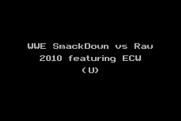 WWE SmackDown vs Raw 2010 featuring ECW (U)