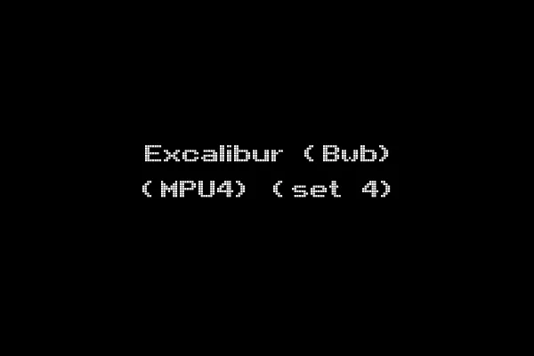Excalibur (Bwb) (MPU4) (set 4)