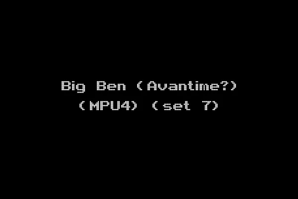 Big Ben (Avantime?) (MPU4) (set 7)