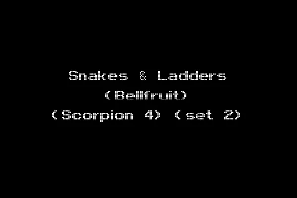 Snakes & Ladders (Bellfruit) (Scorpion 4) (set 2)