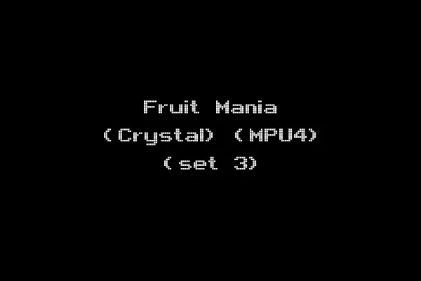 Fruit Mania (Crystal) (MPU4) (set 3)