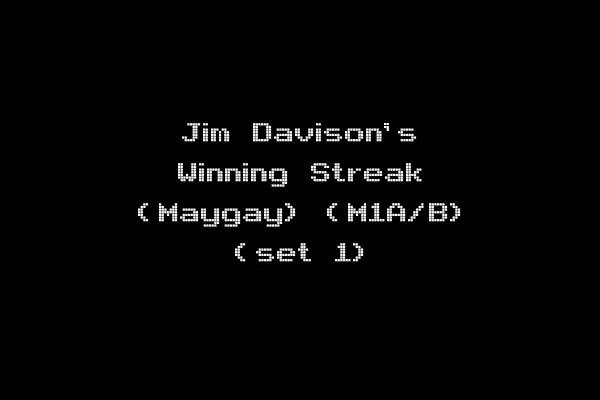 Jim Davison's Winning Streak (Maygay) (M1A/B) (set 1)