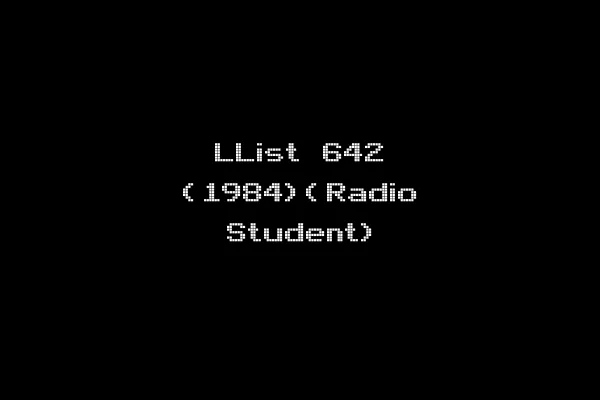 LList 642 (1984)(Radio Student)