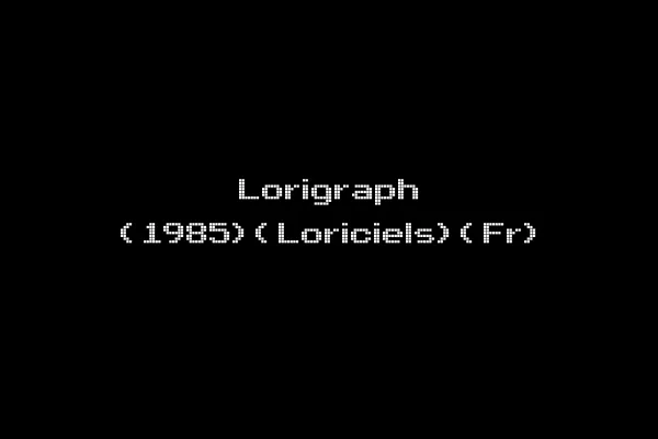 Lorigraph (1985)(Loriciels)(Fr)