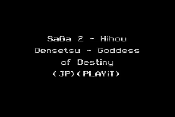 SaGa 2 - Hihou Densetsu - Goddess of Destiny (JP)(PLAYiT)