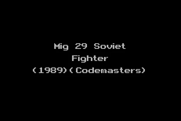 Mig 29 Soviet Fighter (1989)(Codemasters)