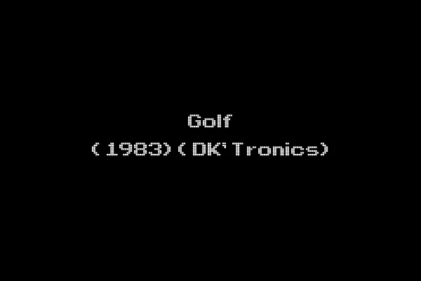 Golf (1983)(DK'Tronics)