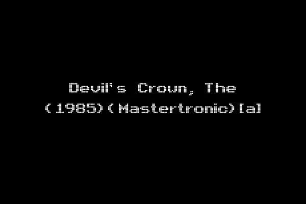 Devil's Crown, The (1985)(Mastertronic)[a]