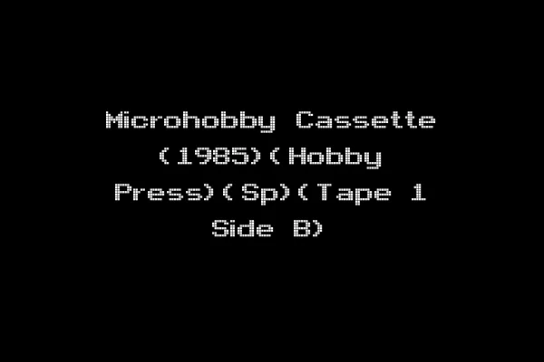 Microhobby Cassette (1985)(Hobby Press)(Sp)(Tape 1 Side B)