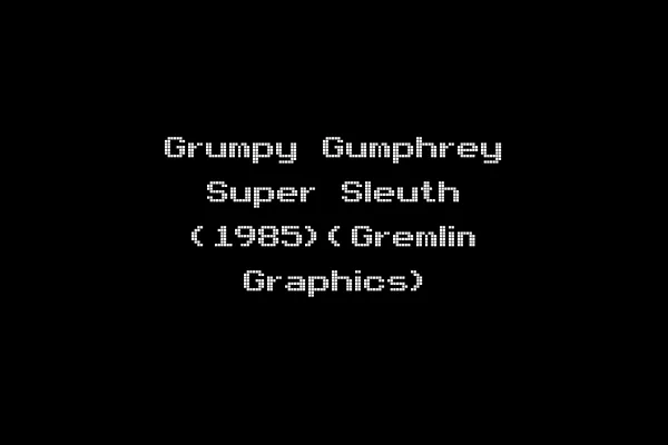 Grumpy Gumphrey Super Sleuth (1985)(Gremlin Graphics)