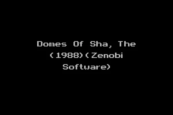 Domes Of Sha, The (1988)(Zenobi Software)