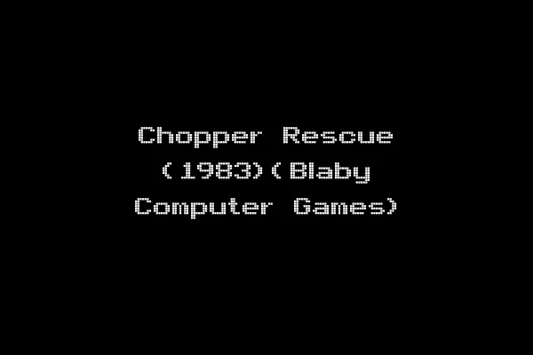 Chopper Rescue (1983)(Blaby Computer Games)