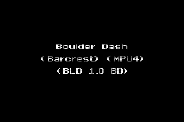 Boulder Dash (Barcrest) (MPU4) (BLD 1.0 BD)