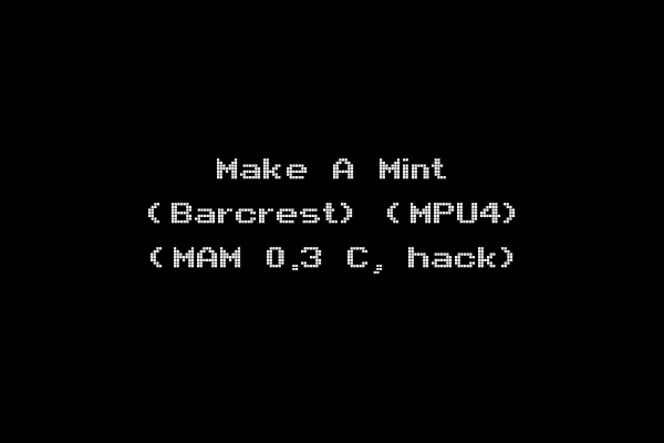 Make A Mint (Barcrest) (MPU4) (MAM 0.3 C, hack)