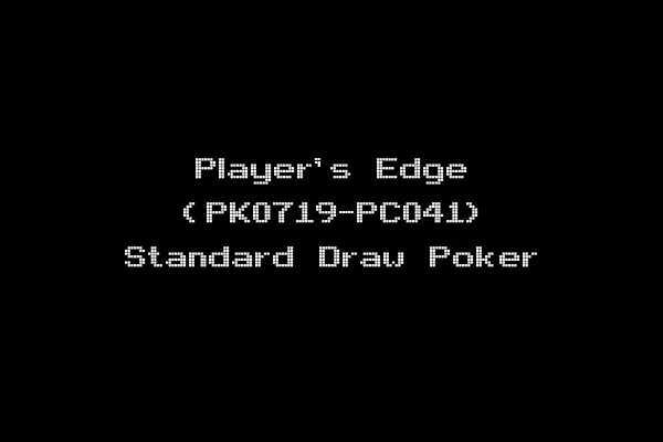 Player's Edge (PK0719-PC041) Standard Draw Poker