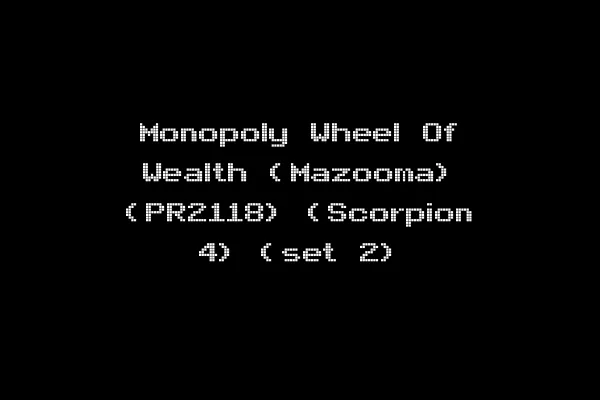Monopoly Wheel Of Wealth (Mazooma) (PR2118) (Scorpion 4) (set 2)
