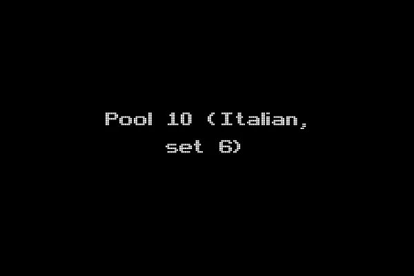 Pool 10 (Italian, set 6)