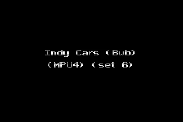 Indy Cars (Bwb) (MPU4) (set 6)