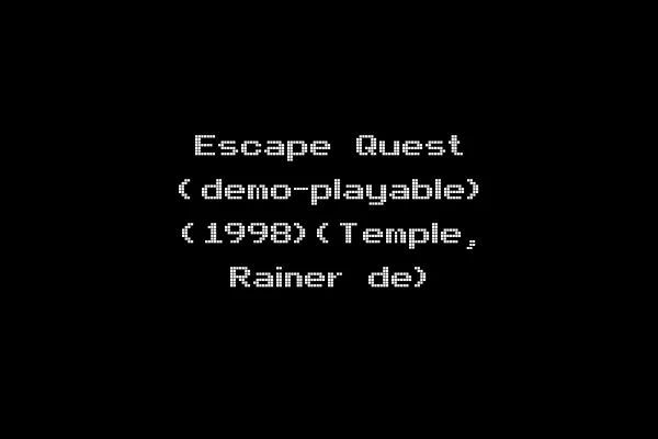 Escape Quest (demo-playable) (1998)(Temple, Rainer de)