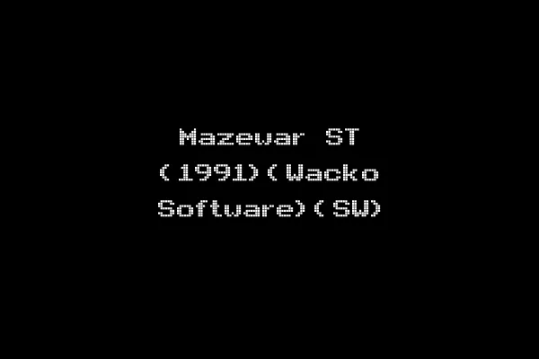 Mazewar ST (1991)(Wacko Software)(SW)
