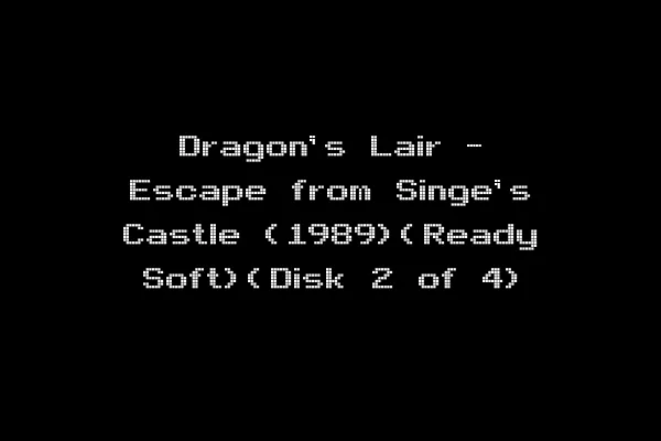 Dragon's Lair - Escape from Singe's Castle (1989)(Ready Soft)(Disk 2 of 4)
