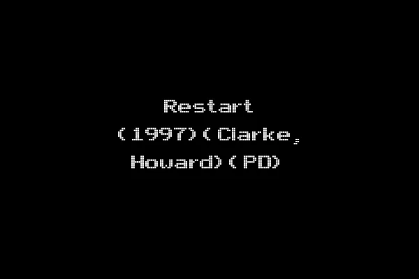 Restart (1997)(Clarke, Howard)(PD)