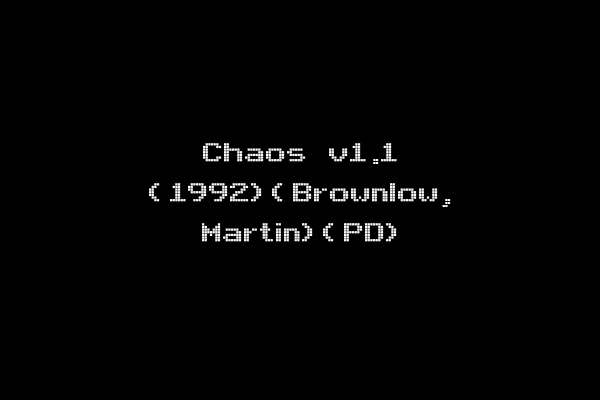 Chaos v1.1 (1992)(Brownlow, Martin)(PD)