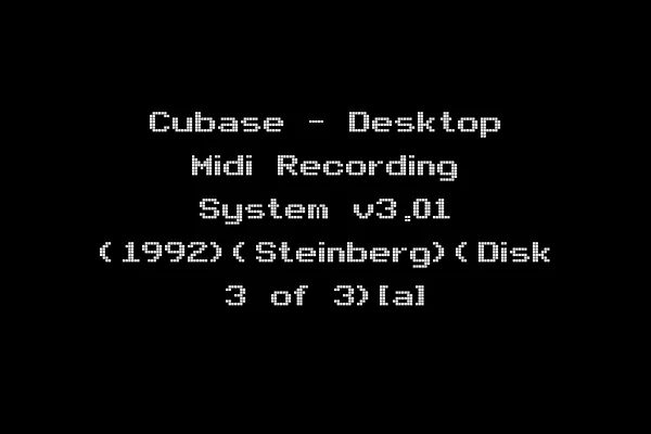 Cubase - Desktop Midi Recording System v3.01 (1992)(Steinberg)(Disk 3 of 3)[a]